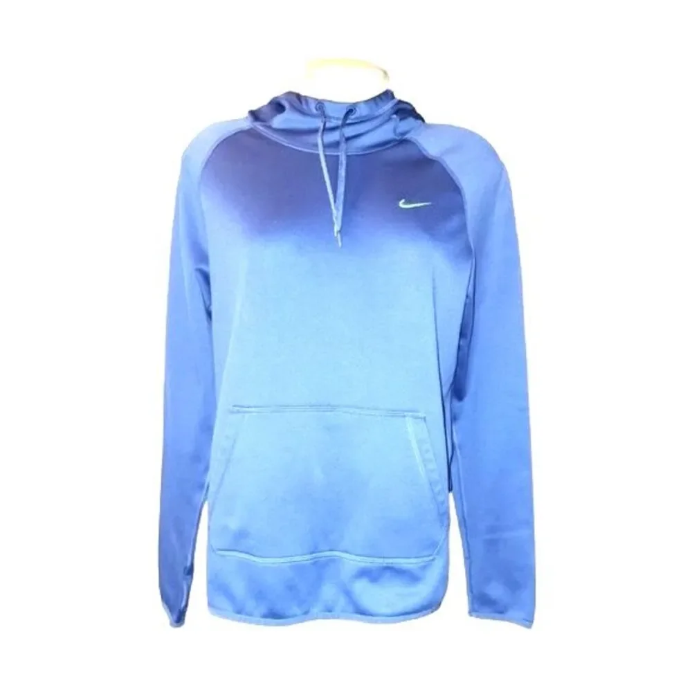 Nike Dri-Fit Purple-Blue Fleece Long Sleeve‎ Hoodie Size M